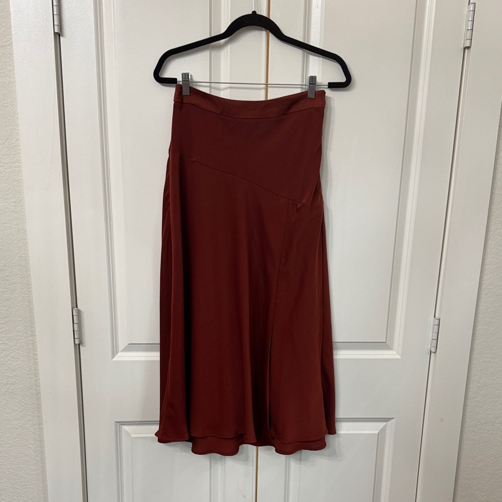 Banana Republic Deep Red A-Line Skirt